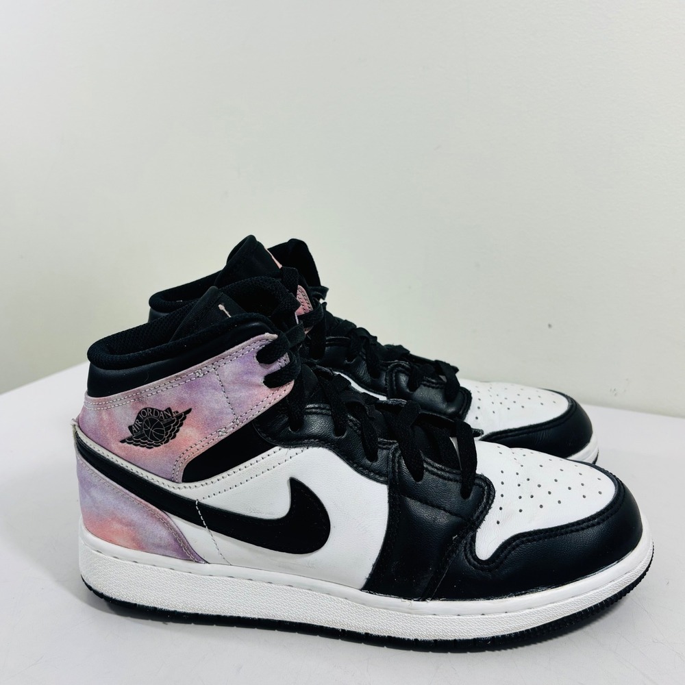 Nike Air Jordan 1 Mid Zen Master Tie Dye DM6216-001 Women's‎ Size 6.5 Shoes